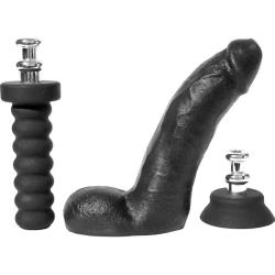 Boneyard Cock Kit with 2 Silicone Interchangeable Bases, 8 Inch, Black