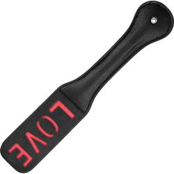 Ouch! LOVE Faux Leather Paddle, 12.5 Inch, Black