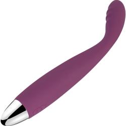 Svakom Cici Soft Flexible Curved Finger Prostate Vibrator, 7.17 Inch, Violet