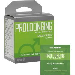 Proloonging with Ginseng Delay Wipes for Men 10 Pack,10 ct Each