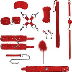 Ouch! Intermediate Bondage Kit, Red