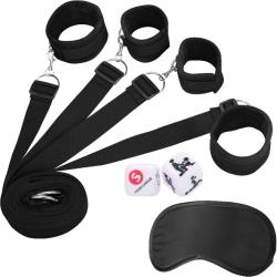 Ouch! Bed Binding Restraint Kit, Black