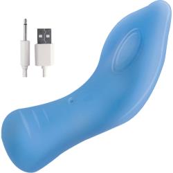 Devine Vibes Clitoral Exciter Vibrator, 4 Inch, Blue
