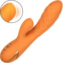 California Dreaming Newport Beach Babe Vibrator withThumping Teaser, 8.5 Inch, Orange