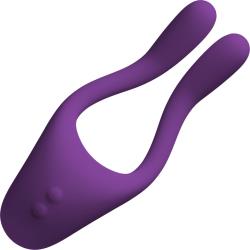 TRYST V2 Bendable Multi Erogenous Zone Massager with Remote, 5.75 Inch, Purple