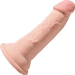 King Cock Plus Triple Density Dildo with Suction Cup, 5 Inch, Vanilla
