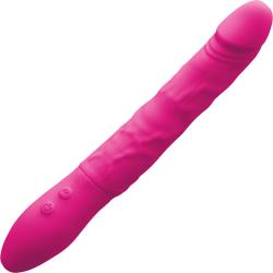 INYA Petite Twister Silicone Vibrator, 9 Inch, Pink