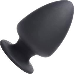 Squeeze It Squeezable Silicone Anal Plug, 3.5 Inch, Black