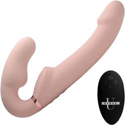 Strap U Ergo-Fit Remote Control Inflatable Strapless Strap-On, 9.5 Inch, Flesh