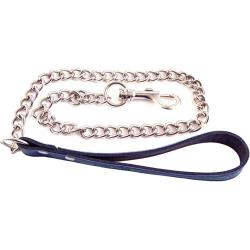 Rouge Garments Leather Lead with Chain, Blue