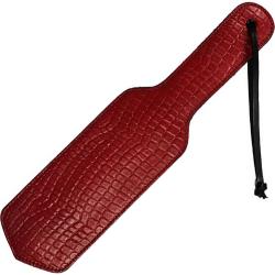 Rouge Double Sided Leather Spanking Paddle, 13 Inch, 13 Inch, Burgundy/Black
