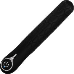Evolved Quilted Love Silicone Vibrator, 8.5 Inch, Black