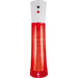 Commander Rechargeable Electric Penis Pump, 11.5 Inch by 2.75 Inch, Red
