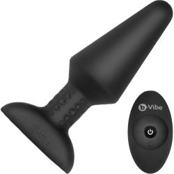 b-Vibe XL Rimming Anal Plug with Wireless Remote, 5.3 Inch, Black