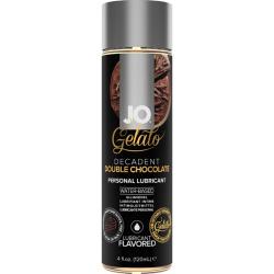 JO Gelato Flavored Personal Lubricant, 4 fl.oz (120 mL), Decadent Double Chocolate