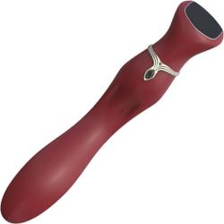 Viotec Chance Touch Screen G-Spot Silicone Vibrator, 8.75 Inch, Wine