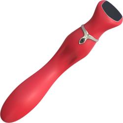 Viotec Chance Touch Screen G-Spot Silicone Vibrator, 8.75 Inch, Red