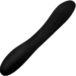 Wonder Vibes 7X Bendable Silicone Vibrator, 8.25 Inch, Black