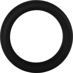 Forto F-64 Silicone Cock Ring, 1.73 Inch, Black