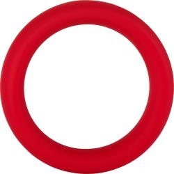 Forto F-64 Silicone Cock Ring, 1.73 Inch, Red