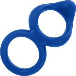 Forto F-88 Double Cock Ring, Blue