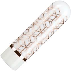 The Collection Glitzy Geo Rechargeable Bullet, 2.5 Inch, Rose Gold