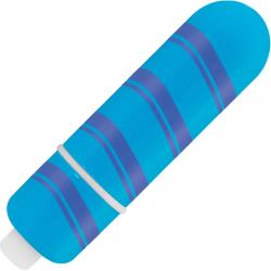 Rock Candy Fun Size Candy Stick Vibrator, 3 Inch, Blue