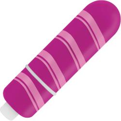 Rock Candy Fun Size Candy Stick Vibrator, 3 Inch, Purple