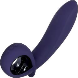 Evolved Inflatable G Silicone Vibrator, 6.5 Inch, Purple