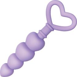 Evolved Sweet Treat Silicone Anal Beads, 6.15 Inch, Purple