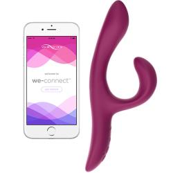We-Vibe Nova 2 Smartphone App Controlled Rechargeable Rabbit Vibrator, 8.5 Inch, Pink