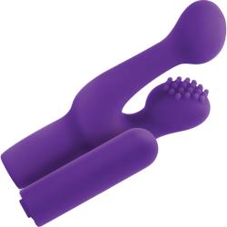 INYA Finger Fun Silicone Vibrator, 5.25 Inch, Purple