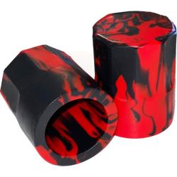 Hognips-2 Huge Silicone Nipple Suckers, Red/Black