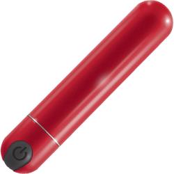 Intense Travelers Rechargeable Aluminum Bullet, 4 Inch, Red