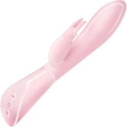 Touch Activated Rabbit 10 Functions Silicone Vibrator, 8 Inch, Pink