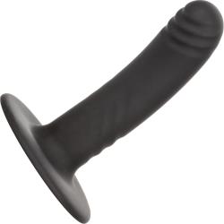Boundless Ridged Butt Plug with Suction Cup Base, 4.75 Inch, Black
