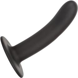 Boundless Smooth Butt Plug with Suction Cup Base, 6 Inch, Black