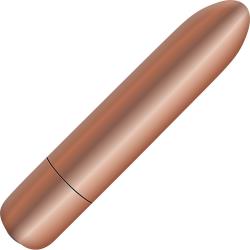 Eve`s Copper Cutie Rechargeable Vibrating Bullet, 4 Inch, Gold