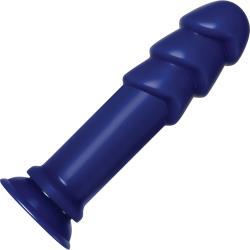 Zero Tolerance The Challenge Butt Plug with Suction Cup Base, 11.2 Inch, Blue