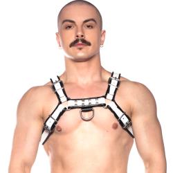 Prowler Red Bull Chest Harness, Small, Black/White