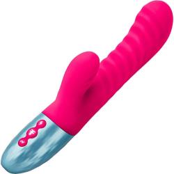 FemmeFunn Delola Silicone Rabbit Vibrator, 9.2 Inch, Pink
