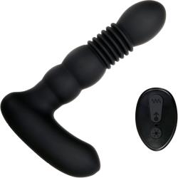 Adam and Eve Warming Thrusting Remote Controlled Prostate Probe, 5.85 Inch, Black