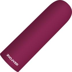 Evolved Mighty Thick Rechargeable Bullet, 3.5 Inch, Burgundy