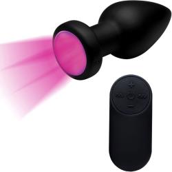 Booty Sparks 7X Light Up Rechargeable Anal Plug, 4.5 Inch, Black