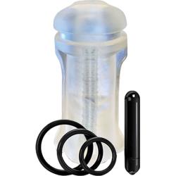 Happy Ending Mstr B8 Vibrating Mouth Pack Lip Service, Clear