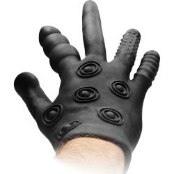 Fist It Silicone Stimulation Glove, Black