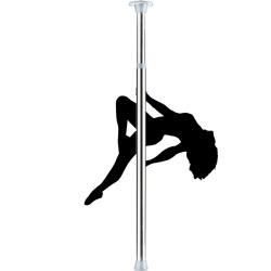 Ouch! Dance Pole, 10 Feet, Silver