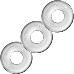 OxBalls Ringer 3-Pack Cockrings, 1.75 Inch, Clear