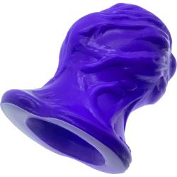 OxBalls Pighole Squeal FF Veiny Hollow Plug, 6.25 Inch, Eggplant