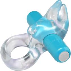 Play with Me Bull Vibrating C-Ring, Blue